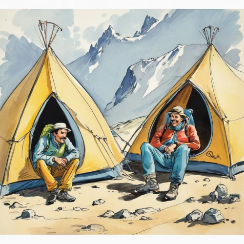 camping tents,tent camping,camping equipment,digital nomads,tents,hiking equipment,tourist camp,tent tops,campire,nomads,camping tipi,campsite,tent camp,camping,mountaineers,camping gear,nomadic people,unhoused,campers,fishing tent,Illustration,Abstract Fantasy,Abstract Fantasy 23