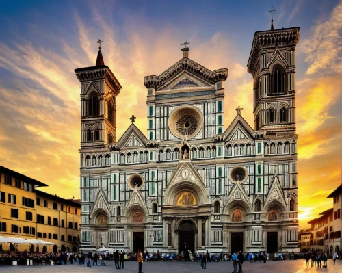 florence cathedral,firenze,florence,duomo,duomo square,lucca,cathedral of modena,basilica of saint peter,monastery of santa maria delle grazie,italy,modena,florentine,italia,veneto,lombardy,pavia,piemonte,verona,baptistery,the basilica,Illustration,American Style,American Style 04