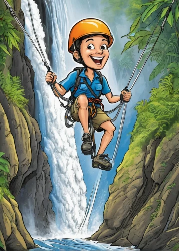 canyoning,zipline,falls,ash falls,abseiling,zip line,adventure sports,bungee jumping,wasserfall,adventure racing,rappelling,tower fall,adventurer,chute,adventure,water fall,leap of faith,white water rafting,water falls,brown waterfall,Illustration,Abstract Fantasy,Abstract Fantasy 23