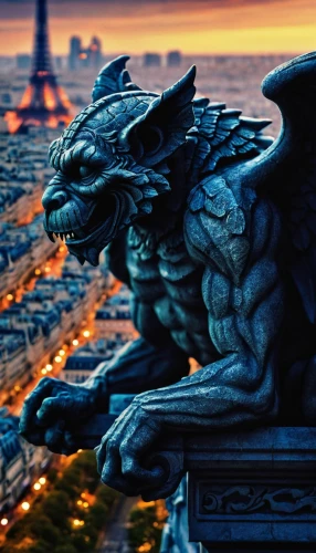 gargoyles,gargoyle,griffon bruxellois,french digital background,dragon of earth,lyon,paris,dragon,dragon bridge,notredame de paris,wyrm,notre dame,notre-dame,chinese dragon,bordeaux,dragons,reims,saint michel,drexel,golden dragon,Conceptual Art,Daily,Daily 02