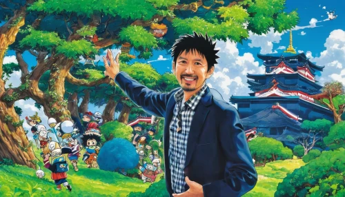 kung,saji,studio ghibli,kompyang,children's background,kai ken,剣岳,gilnyangyi,cartoon forest,shirakami-sanchi,tree loc sesame,jin deui,dai pai dong,japanese background,kung fu,kai-lan,bakwan,anime 3d,park akanda,parks,Illustration,Japanese style,Japanese Style 05