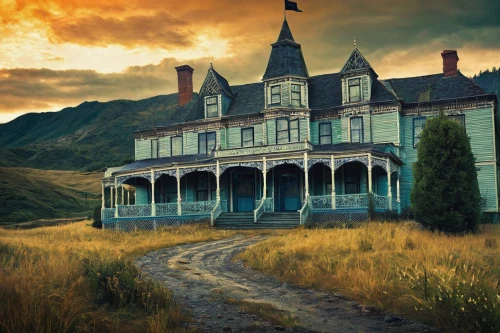 the haunted house,victorian house,victorian,witch's house,haunted house,doll's house,country hotel,abandoned house,house in the mountains,homestead,creepy house,frederic church,wild west hotel,ghost castle,haunted castle,house in mountains,house,victorian style,guesthouse,house of the sea,Art,Artistic Painting,Artistic Painting 50