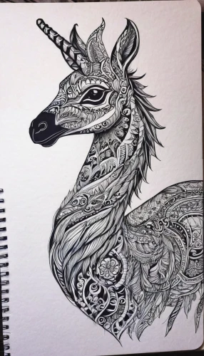 deer drawing,deer illustration,unicorn art,dotted deer,line art animal,llama,trioceros,unicorn,pen drawing,animal line art,capricorn,sea-horse,jackalope,coyote,zentangle,line art animals,dragon design,deer in tears,terrestrial animal,seahorse,Illustration,Realistic Fantasy,Realistic Fantasy 45