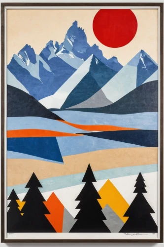 matruschka,mountain scene,nordland,olle gill,cool woodblock images,woodblock prints,alps elke,eiger,alpine crossing,kamchatka,mountain landscape,alpine style,mountainous landscape,glaciers,berge stahl,mountain ranges,fjäll,vermilion lakes,mountain pass,olympic mountain,Art,Artistic Painting,Artistic Painting 46