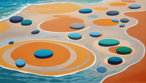 tide pool,swim ring,beach landscape,artificial islands,underwater landscape,pool water surface,waves circles,sea landscape,artificial island,floating islands,sand paths,circles,beach defence,circle paint,waterscape,ocean floor,sandbox,water courses,pool of water,aeolian landform,Illustration,Vector,Vector 07