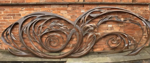 wrought iron,decorative letters,steel sculpture,ornamental dividers,spiral pattern,art nouveau design,carved wall,branch swirls,art nouveau,spiral binding,ornamental wood,art nouveau frame,garden sculpture,decorative element,round arch,circular ornament,heart and flourishes,carved wood,art nouveau frames,spirals,Illustration,Retro,Retro 08