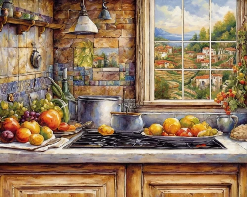 kitchen,the kitchen,tile kitchen,kitchen interior,girl in the kitchen,vintage kitchen,kitchen table,oil painting,kitchen counter,tjena-kitchen,oil painting on canvas,big kitchen,autumn still life,fruit bowl,vegetables landscape,oil on canvas,kitchen shop,home landscape,kitchen design,kitchen work,Art,Classical Oil Painting,Classical Oil Painting 32