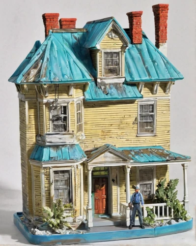 miniature house,model house,doll's house,doll house,dolls houses,house painting,clay house,dollhouse accessory,two story house,small house,dollhouse,little house,apartment house,old town house,tenement,victorian house,treasure house,sugar house,diorama,old house,Unique,3D,Garage Kits