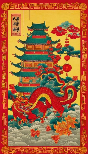 yangqin,chinese flag,oriental painting,potala,chinese dragon,barongsai,chinese art,bianzhong,chinese icons,xi'an,feng shui,nanjing,zhajiangmian,dragon boat,jiaogulan,qinghai,kimono fabric,china,hwachae,chinese background,Illustration,Retro,Retro 02