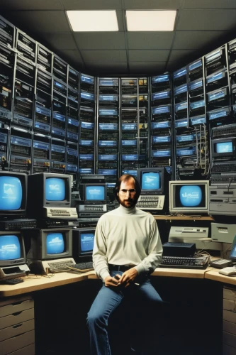 computer room,man with a computer,the server room,telecommunications,control desk,cyberspace,control center,call center,switchboard operator,panopticon,call centre,cable programming in the northwest part,computer system,sysadmin,computer network,the computer screen,night administrator,cybernetics,dispatcher,steve jobs,Conceptual Art,Fantasy,Fantasy 02