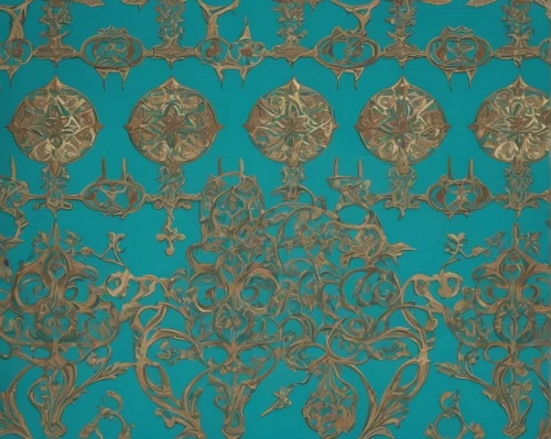damask background,damask paper,motifs of blue stars,moroccan pattern,damask,patterned wood decoration,genuine turquoise,turquoise leather,art nouveau design,teal digital background,wall panel,antique background,background pattern,fabric design,turquoise,moroccan paper,ornamental dividers,islamic pattern,vintage wallpaper,traditional pattern,Illustration,Realistic Fantasy,Realistic Fantasy 43