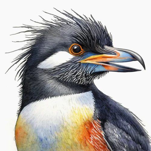 pyrrhocorax graculus,calyptorhynchus banksii,pteroglosus aracari,charadriiformes,parus caeruleus,haliaeetus pelagicus,haliaeetus leucocephalus,haliaeetus vocifer,rockhopper penguin,coraciiformes,pteroglossus aracari,swainson tucan,galliformes,lophophanes cristatus,leuconotopicus,emberizidae,falco peregrinus,white-crowned,platycercus,pteropodidae,Illustration,Abstract Fantasy,Abstract Fantasy 21