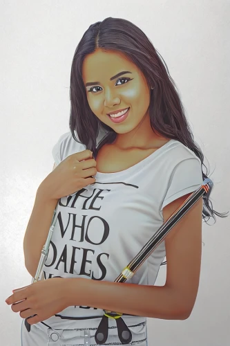 oil painting on canvas,girl in t-shirt,advertising figure,bussiness woman,oil on canvas,woman holding gun,salesgirl,oil painting,nigeria woman,girl with cereal bowl,girl with cloth,t-shirt printing,print on t-shirt,glass painting,meticulous painting,african american woman,art painting,fabric painting,ethiopian girl,young woman,Design Sketch,Design Sketch,Character Sketch