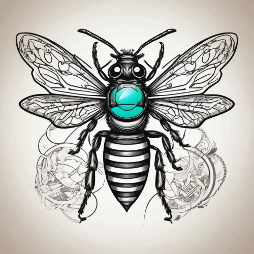 blue wooden bee,drawing bee,carpenter bee,drone bee,chrysops,scarab,solitary bees,cuckoo wasps,megachilidae,teal digital background,cicada,housefly,bee,vector image,silk bee,vector illustration,flower fly,drosophila,entomology,insecticide,Illustration,Vector,Vector 21