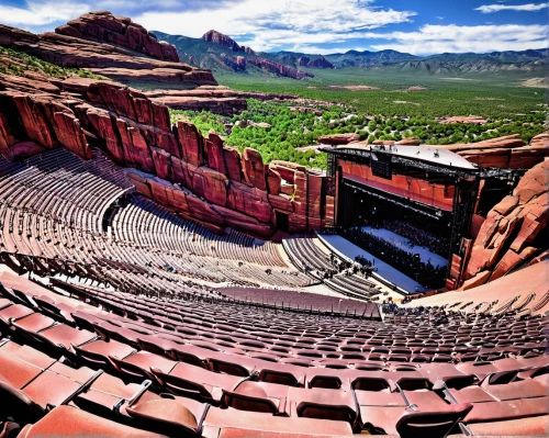 red rocks,amphitheater,amphitheatre,theater stage,concert venue,immenhausen,concert stage,open air theatre,smoot theatre,ancient theatre,theatre stage,spectator seats,rows of seats,coliseum,atlas theatre,orchestra pit,seats,performing arts center,anasazi,concert flights,Conceptual Art,Daily,Daily 02