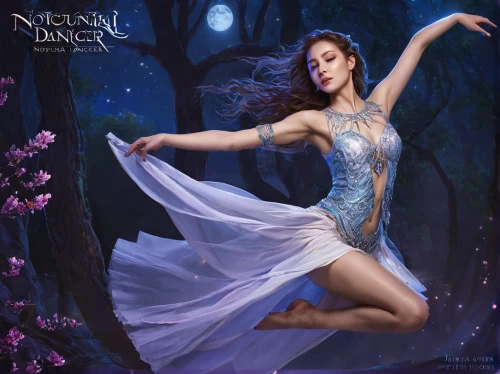 nocturnal bird,ballerina in the woods,queen of the night,neo-burlesque,the night of kupala,nocturnal,cd cover,faerie,fantasy picture,neoclassic,fairy queen,ballet dancer,nightingale,faery,ballerina,night star,nightgown,neoclassical,light of night,nn1,Conceptual Art,Daily,Daily 03