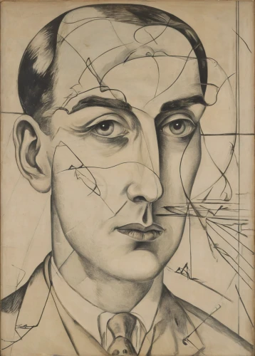 roy lichtenstein,dali,el salvador dali,self-portrait,picasso,enrico caruso,braque saint-germain,braque francais,vintage drawing,cubism,vincent van gough,art deco frame,theoretician physician,graphisms,frame drawing,1929,1926,ervin hervé-lóránth,man with a computer,tesla,Illustration,Black and White,Black and White 07