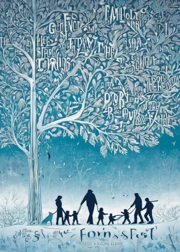 family tree,cd cover,father frost,foundling,the snow falls,snow scene,arrowroot family,plane-tree family,snow tree,elm family,winter background,family care,winter forest,snowfall,birch family,fourth advent,christmas snowy background,foundation,snow figures,hoarfrost,Illustration,Vector,Vector 21
