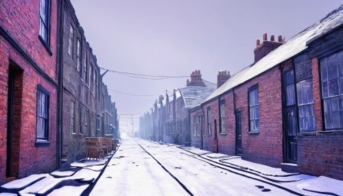 alleyway,alley,old linden alley,narrow street,the cobbled streets,eastgate street chester,beamish,laneway,cobbles,lovat lane,red brick,whitby,red bricks,wintry,alley cat,snow scene,townscape,staffordshire,icing sugar,snowy landscape,Illustration,Retro,Retro 20
