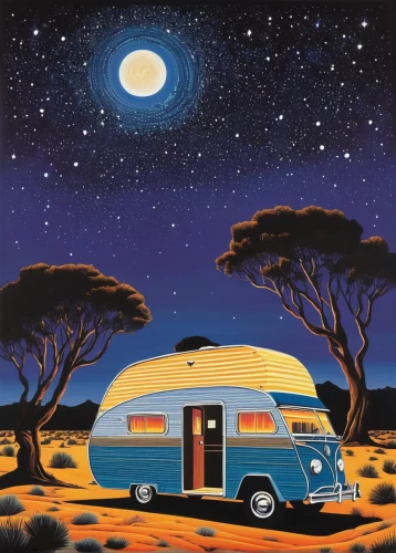 travel trailer poster,camping car,campervan,camper van isolated,camping bus,teardrop camper,camper van,motorhome,motorhomes,restored camper,travel trailer,camper,caravanning,halloween travel trailer,vwbus,tourist camp,moon car,recreational vehicle,campground,mobile home,Illustration,Retro,Retro 26