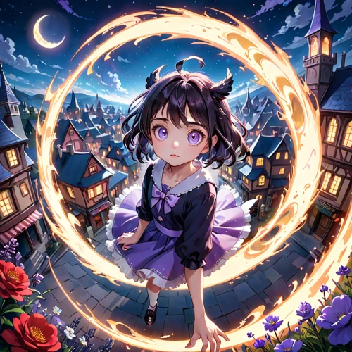 vanessa (butterfly),celestial event,magic star flower,acerola,magical,rosa ' amber cover,ganai,cg artwork,edit icon,luna,starry sky,star illustration,umiuchiwa,halloween banner,magician,hinata,fuki,spiral background,wiz,fire background,Anime,Anime,General