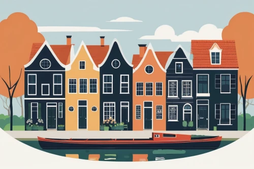 houses clipart,row houses,zaandam,the netherlands,netherlands,amsterdam,utrecht,airbnb logo,townhouses,holland,dutch landscape,willemstad,airbnb icon,groningen,houses silhouette,row of houses,serial houses,houses,delft,hanseatic city,Illustration,Vector,Vector 01