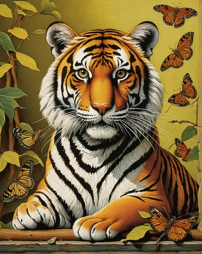 a tiger,bengal tiger,asian tiger,tiger,tigers,tiger png,bengal,chestnut tiger,tiger head,tigerle,tiger cat,young tiger,type royal tiger,tigger,siberian tiger,glass painting,sumatran tiger,tiger cub,david bates,royal tiger,Conceptual Art,Daily,Daily 33