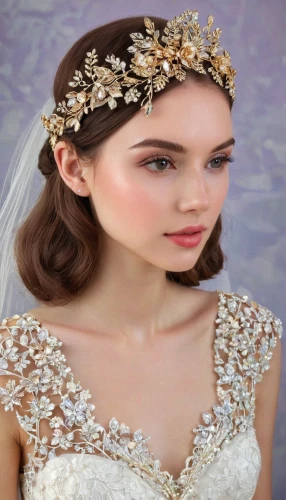 bridal accessory,bridal jewelry,bridal clothing,gold foil crown,diadem,headpiece,golden weddings,wedding dresses,princess crown,bridal dress,bridal,silver wedding,hair accessories,wedding gown,gold foil wreath,quinceanera dresses,flower crown of christ,blossom gold foil,wedding details,wedding ceremony supply,Illustration,Realistic Fantasy,Realistic Fantasy 35