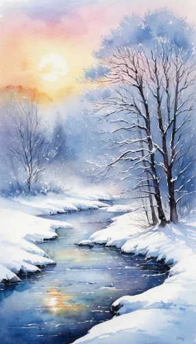 winter landscape,snow landscape,snowy landscape,winter background,watercolor background,ice landscape,snow scene,watercolor,watercolor painting,christmas landscape,watercolor paint,watercolor christmas background,winter morning,winter dream,winter lake,water colors,water color,wintry,watercolor blue,watercolour,Conceptual Art,Daily,Daily 11