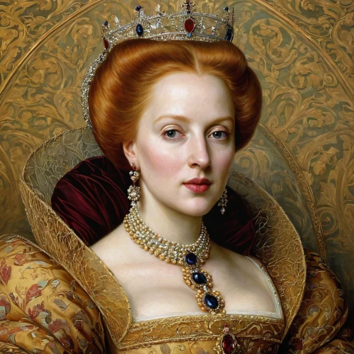 elizabeth i,tudor,portrait of a woman,queen anne,portrait of a girl,elizabeth ii,tiara,portrait of christi,diademhäher,female portrait,cepora judith,young lady,imperial crown,isabella grapes,heart with crown,victoria,gold crown,almudena,the crown,golden crown,Conceptual Art,Daily,Daily 11