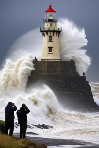 electric lighthouse,storm surge,big wave,big waves,sea storm,light house,rogue wave,lighthouse,coastal protection,breakwater,petit minou lighthouse,nature's wrath,red lighthouse,stormy sea,grand haven,light station,high water,natural phenomenon,point lighthouse torch,bow wave,Conceptual Art,Daily,Daily 33