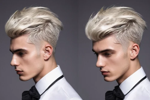 mohawk hairstyle,pompadour,asymmetric cut,mohawk,male model,male elf,feathered hair,retouching,stylograph,artificial hair integrations,blond hair,retouch,blond,hair shear,image manipulation,pomade,hairstyle,airbrushed,management of hair loss,layered hair,Conceptual Art,Daily,Daily 14