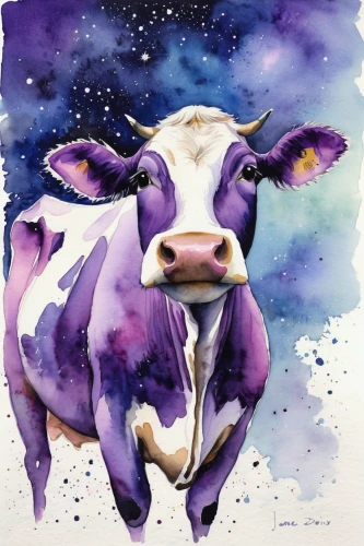 watusi cow,horoscope taurus,holstein cow,watercolor painting,zebu,taurus,cow,red holstein,holstein cattle,watercolor,watercolor paint,bovine,dairy cow,ox,the purple-and-white,the zodiac sign taurus,doldiger milk star,horns cow,watercolor sketch,oxen,Illustration,Children,Children 02