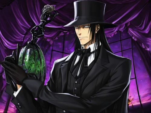 absinthe,undertaker,hatter,shinigami,apothecary,aristocrat,top hat,gothic,magician,gothic style,butler,slender,gothic fashion,riddler,gentlemanly,suit of spades,holmes,rasputin,grimm reaper,ringmaster,Art,Artistic Painting,Artistic Painting 35