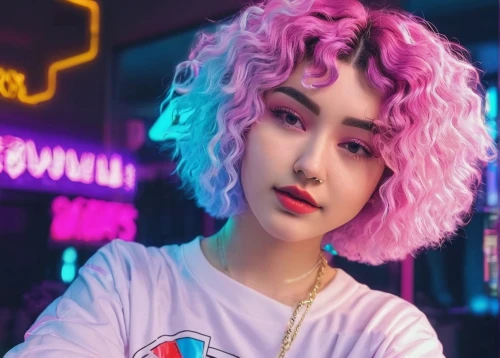 ziu,gangneoung,80s,korean,pink background,pink hair,guk,hong,winner joy,phuquy,choi kwang-do,songpyeon,cyberpunk,azerbaijan azn,asia,mina bird,pink beauty,korean won,daegeum,hojuela,Conceptual Art,Sci-Fi,Sci-Fi 28