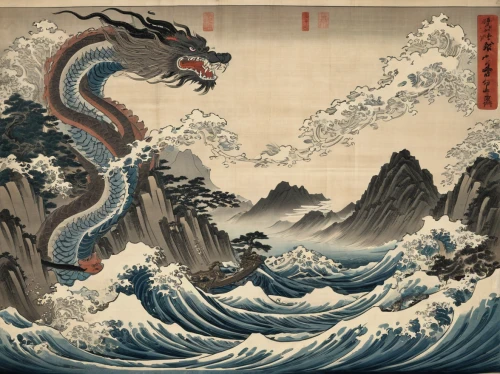 cool woodblock images,japanese waves,chinese dragon,japanese art,japanese wave,woodblock prints,dragon boat,oriental painting,chinese art,japanese wave paper,god of the sea,dragon of earth,dragon li,yi sun sin,sea god,wyrm,soba,dragon,tsunami,hwachae,Photography,Black and white photography,Black and White Photography 08