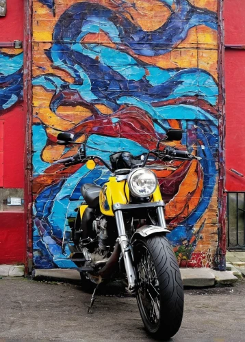 bike pop art,yellow wall,yellow brick wall,ducati,vespa,ducati 999,graffiti,w100,2600rs,piaggio,graffiti art,type w100 8-cyl v 6330 ccm,painted block wall,grafitti,mural,motorcycle,mv agusta,cobra,motorbike,berlin wall,Conceptual Art,Graffiti Art,Graffiti Art 03