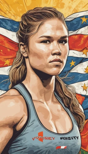 ronda,amnat charoen,striking combat sports,vector graphic,strong woman,ufc,rio 2016,social,vector illustration,muay thai,vector image,wpap,rio olympics,world digital painting,female runner,the sports of the olympic,siam fighter,vargas girl,vector graphics,vector art,Illustration,Retro,Retro 23