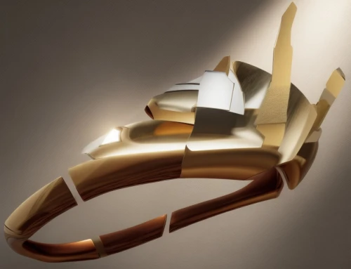 steel sculpture,wall light,wall lamp,space ship model,shofar,achille's heel,razor ribbon,equestrian helmet,curved ribbon,horn loudspeaker,stiletto-heeled shoe,sconce,metalsmith,fanfare horn,cheese slicer,3d object,halogen light,rocking chair,jewelry（architecture）,bangle,Common,Common,Natural