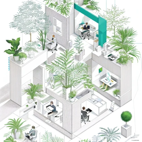 modern office,forest workplace,working space,creative office,offices,green living,business centre,blur office background,office automation,isometric,school design,computer room,plant community,eco-construction,coworking,furnished office,aqua studio,office space,office,work space,Design Sketch,Design Sketch,Fine Line Art