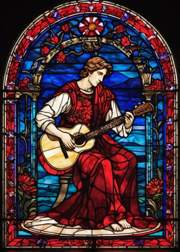 stained glass,stained glass window,classical guitar,stained glass windows,stained glass pattern,stringed instrument,concert guitar,angel playing the harp,string instruments,church window,string instrument,guitar,church windows,guitar player,bowed string instrument,woman playing,church instrument,musician,mosaic glass,plucked string instruments,Unique,Paper Cuts,Paper Cuts 08