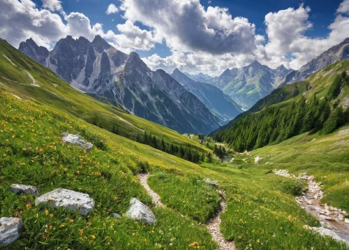 alpine meadow,landscape mountains alps,bernese alps,alpine region,mountain meadow,south tyrol,high alps,dolomiti,the alps,alpine pastures,dolomites,east tyrol,mountainous landscape,alps,meadow landscape,southeast switzerland,mountain landscape,mountain pasture,the valley of flowers,south-tirol,Art,Classical Oil Painting,Classical Oil Painting 18