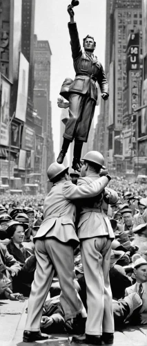 iwo jima,world war ii,castellers,13 august 1961,protest,stock market collapse,bystander,second world war,protesters,protester,sculptor ed elliott,wall street,the statue,world war,liberty statue,victory day,time square,1952,pigeons piles,clash,Unique,3D,Garage Kits