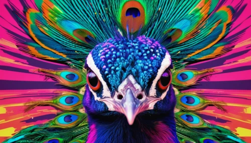 peacock,colorful birds,peacock eye,color feathers,avian,tropical bird,male peacock,feathers bird,plumage,peacocks carnation,guacamaya,toucan,flamingo,psychedelic art,perico,ornamental bird,fairy peacock,vulture,feathered,rosella,Conceptual Art,Sci-Fi,Sci-Fi 28