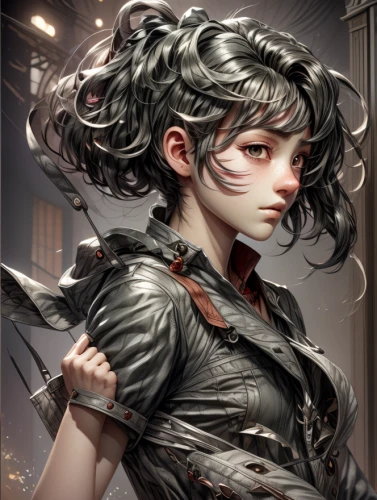 swordswoman,artemisia,female warrior,lycaenid,katana,fantasy portrait,gara,nora,portrait background,artemis,neottia nidus-avis,crow queen,cybele,warrior woman,elza,medusa,celtic queen,huntress,cosmetic brush,scabbard