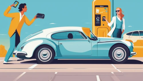 petrol pump,electric charging,e-car in a vintage look,electric gas station,gas pump,car rental,illustration of a car,car communication,rent a car,parking machine,mobile,carsharing,car service,e-mobile,car repair,ev charging station,electric mobility,mobile payment,automobile repair shop,car sales,Art,Artistic Painting,Artistic Painting 20