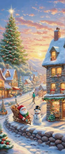 christmas landscape,christmas snowy background,winter village,christmas town,christmas scene,christmasbackground,christmas wallpaper,christmas banner,christmas village,winter background,snow scene,christmas background,watercolor christmas background,aurora village,children's background,christmas on beach,cartoon video game background,north pole,christmas motif,children's christmas,Illustration,Japanese style,Japanese Style 01