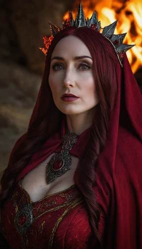 celtic queen,sorceress,fantasy woman,violet head elf,the enchantress,fire siren,fantasy portrait,celtic woman,heroic fantasy,queen of hearts,fae,priestess,elven,scarlet witch,thracian,miss circassian,fantasy picture,fantasy art,fairy tale character,elaeis,Conceptual Art,Daily,Daily 02