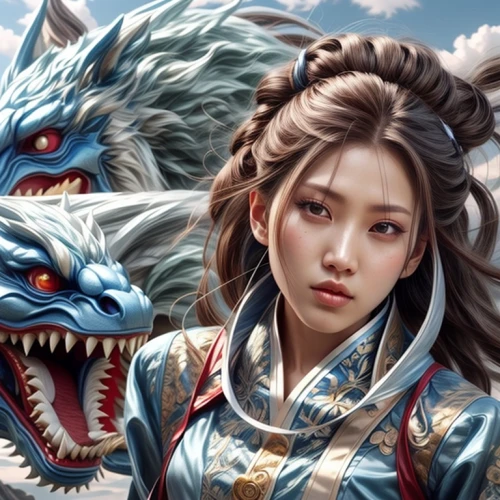 dragon li,inner mongolian beauty,chinese dragon,chinese art,kitsune,yi sun sin,fantasy portrait,goki,shuanghuan noble,japanese art,xizhi,chinese icons,fantasy art,hwachae,oriental princess,oriental painting,wuchang,mongolian,yunnan,two wolves