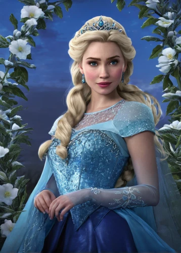 white rose snow queen,elsa,the snow queen,suit of the snow maiden,princess sofia,cinderella,ice queen,winterblueher,celtic queen,frozen,ice princess,winter rose,rapunzel,fairy tale character,queen anne,aurora,eternal snow,celtic woman,fantasy portrait,blue rose,Illustration,Realistic Fantasy,Realistic Fantasy 22